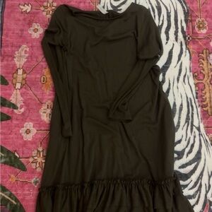 Elegant Olive Green Women's Dress